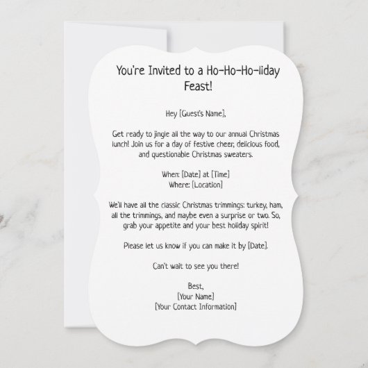 Grappige aangepaste kerst paar karikatuur kaart (Achterkant)