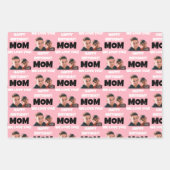 Grappige aangepaste Kinder gezicht foto Happy Birt Inpakpapier Vel (Voorkant 2)