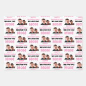 Grappige aangepaste Kinder gezicht foto Happy Moed Inpakpapier Vel (Voorkant 2)