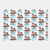 Grappige aangepaste Kinder gezicht foto Happy Vade Inpakpapier Vel (Voorkant 2)