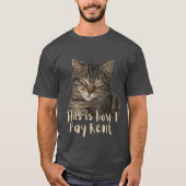 Grappige aangepaste knuffelkat, zo betaal ik de hu t-shirt (Voorkant)