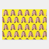 Grappige Aangepaste Koppen Foto Cadeaupapier | Aan (Voorkant 3)
