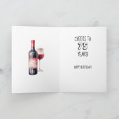 Grappige aangepaste leeftijd oudere volwassen verj kaart (Binnen)