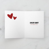 Grappige Aangepaste Liefde Valentijn Hartjes Kaart (Binnen)