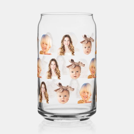 Grappige aangepaste moeder van 3 Kinder foto's Blikvorm Glas (Achterkant)