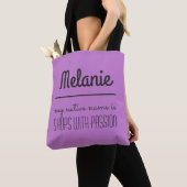 Grappige aangepaste naam boodschappentassen tote bag (Dichtbij)