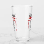 Grappige aangepaste naam pint glas (Links)
