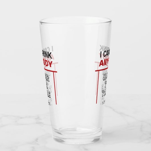 Grappige aangepaste naam pint glas (Links)