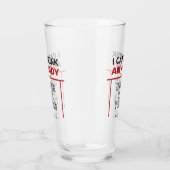 Grappige aangepaste naam pint glas (Rechts)
