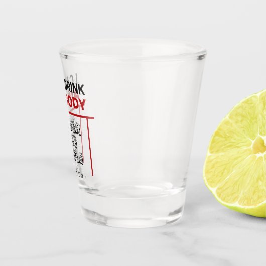 Grappige aangepaste naam shot glas (Rechts)