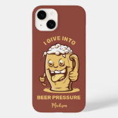Grappige aangepaste naam & tekst bier Case-Mate iPhone case (Achterkant)