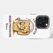 Grappige aangepaste naam & tekst bier iPhone hoesje (Achterkant horizontaal)