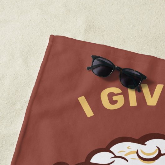 Grappige aangepaste naam & tekst bier strandlaken (In situ)