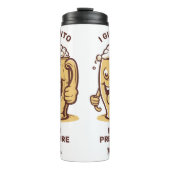 Grappige aangepaste naam & tekst bier thermosbeker (Voorkant)