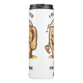 Grappige aangepaste naam & tekst bier thermosbeker (Achterkant)