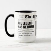 Grappige Aangepaste Pensioenkrant Foto Mok (Links)