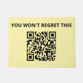 Grappige aangepaste QR-code Deurmat (Voorkant)