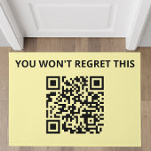 Grappige aangepaste QR-code Deurmat