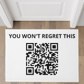 Grappige aangepaste QR-code Deurmat
