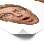 Grappige aangepaste selfie voor 30e verjaardag perfect poster (Hoek)