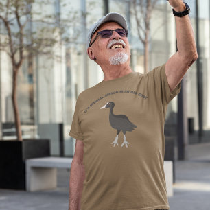 Grappige aangepaste slagzin oude meerkoet grafisch t-shirt