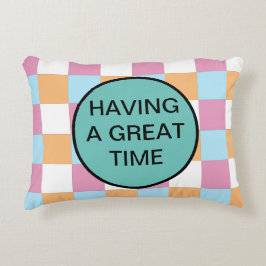 Grappige aangepaste tekst accent kussen