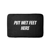 grappige aangepaste tekst badmat (Voorkant)