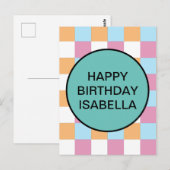 Grappige aangepaste tekst briefkaart (Voorkant / Achterkant)