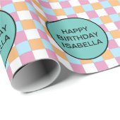 Grappige aangepaste tekst cadeaupapier (Rol Hoek)