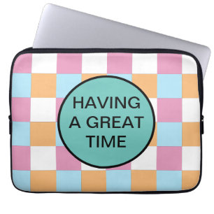 Grappige aangepaste tekst laptop sleeve