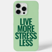 Grappige aangepaste tekst live meer stress minder Case-Mate iPhone case (Achterkant)