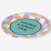 Grappige aangepaste tekst papieren bordje (Gekanteld)