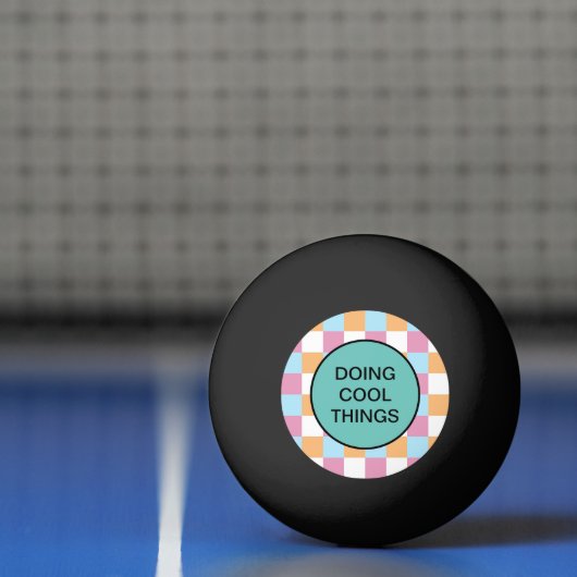 Grappige aangepaste tekst pingpongbal (Net)