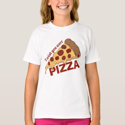 Grappige aangepaste tekst PIZZA-shirts en jassen T-shirt (Voorkant)