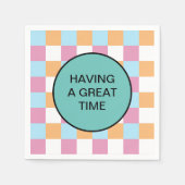 Grappige aangepaste tekst servet (Voorkant)