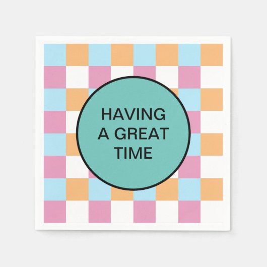 Grappige aangepaste tekst servet (Voorkant)