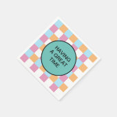 Grappige aangepaste tekst servet (Hoek)