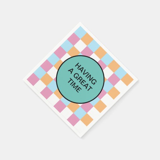 Grappige aangepaste tekst servet (Hoek)