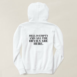 Grappige aangepaste tekst Stijlvol Modern Minimal  Hoodie