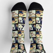 grappige aangepaste trendfoto-collage sokken (Top)