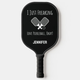 Grappige Aangepaste Trendy Humoristische Typografi Pickleball Paddle