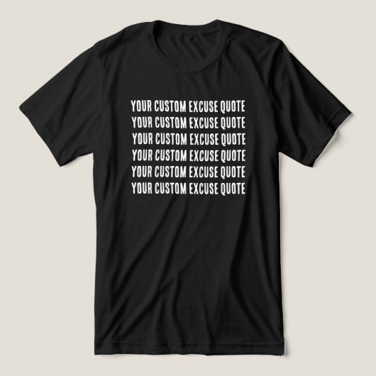 Grappige Aangepaste Uitvlucht Citaat Tri-Blend Shirt (Design voorkant)