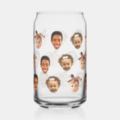 Grappige aangepaste vader van 3 Kinder foto Blikvorm Glas (Voorkant)