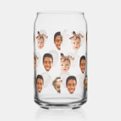 Grappige aangepaste vader van 3 Kinder foto Blikvorm Glas (Rechts)