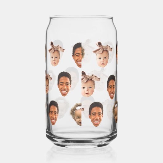 Grappige aangepaste vader van 3 Kinder foto Blikvorm Glas (Rechts)