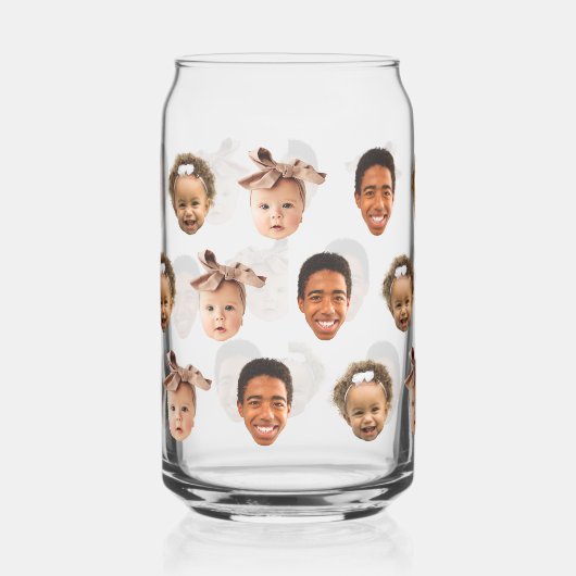 Grappige aangepaste vader van 3 Kinder foto Blikvorm Glas (Links)