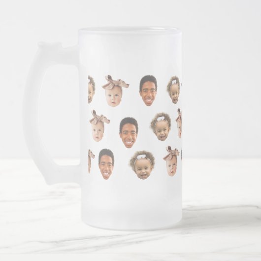 Grappige aangepaste vader van 3 Kinder foto Matglas Bierpul (Links)