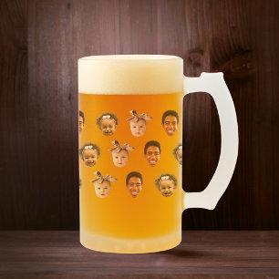 Grappige aangepaste vader van 3 Kinder foto Matglas Bierpul