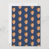 Grappige Aangepaste Vrouwengezicht Foto 50e Verjaa Kaart (Achterkant)