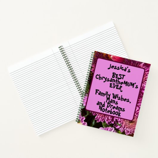 Grappige aangepaste wensen, plannen en dromen spir notitieboek (Binnen)